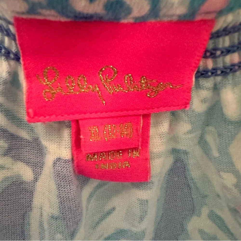 Lilly Pulitzer Mini Essie girls Dress- Blue Haven Pop Up Into The Deep